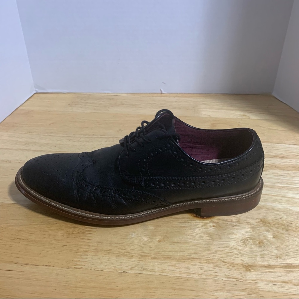 Aston Grey Collection‎ Black Wingtip Dress Oxford Shoes Size : 8